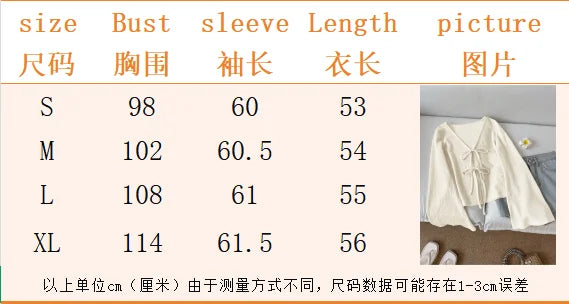 Flared Sleeve with thin lace up cardigan jacket (FREE SHIPPING)