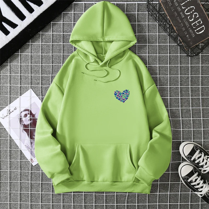 Women's Love Graphic Hoodie – Soft, Cozy & Sweet Printed Sweatshirt