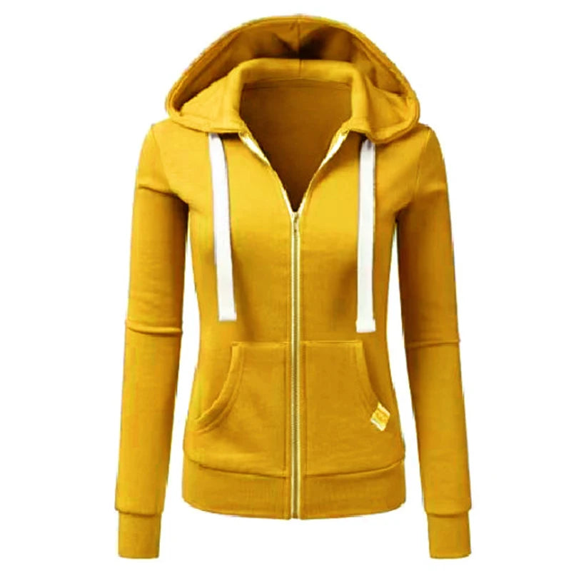 Women's Zip-Up Hoodie – Lightweight, Versatile & Street-Style Ready