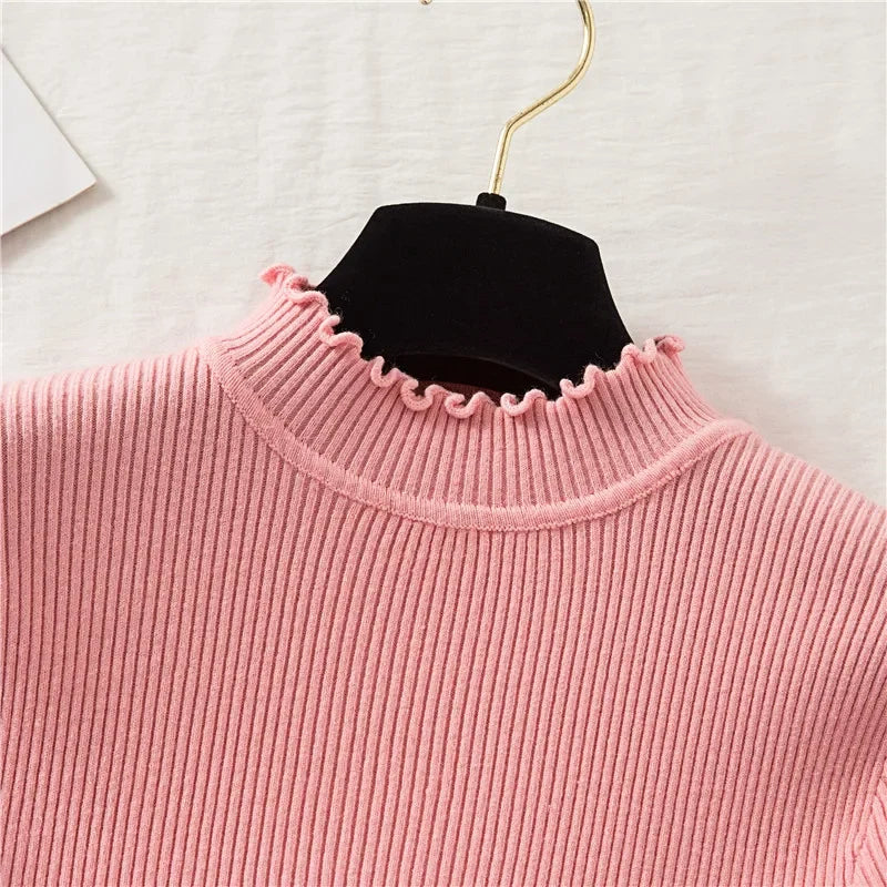 Autumn/Winter Basic Women's Mock Neck Pullovers (FREE SHIPPING)