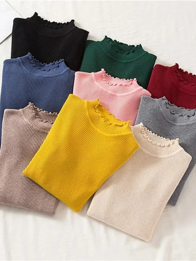Autumn/Winter Basic Women's Mock Neck Pullovers (FREE SHIPPING)