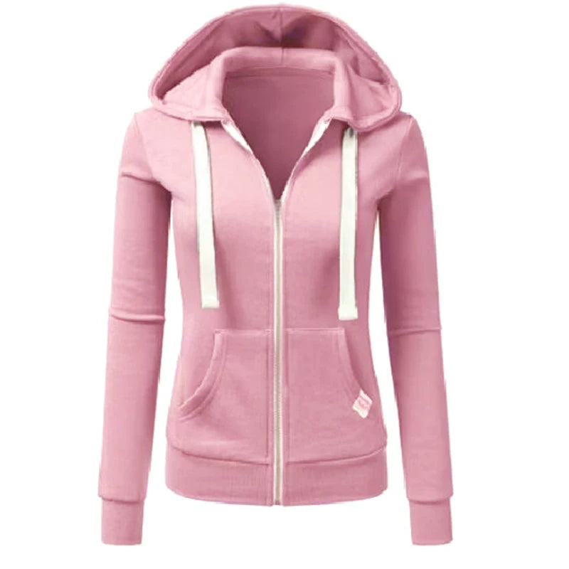 Women's Zip-Up Hoodie – Lightweight, Versatile & Street-Style Ready