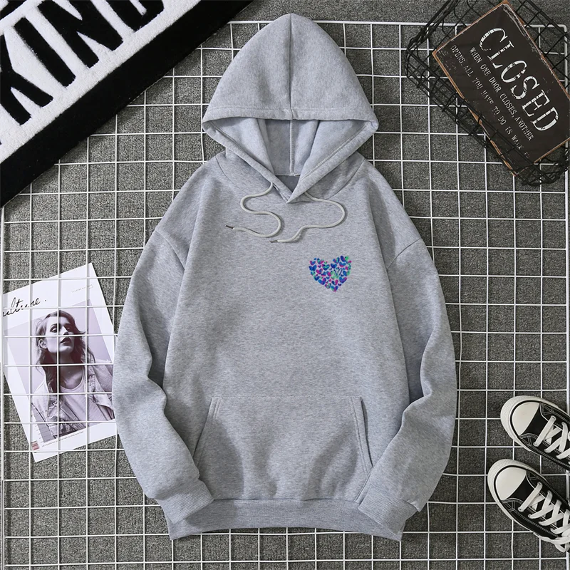 Women's Love Graphic Hoodie – Soft, Cozy & Sweet Printed Sweatshirt