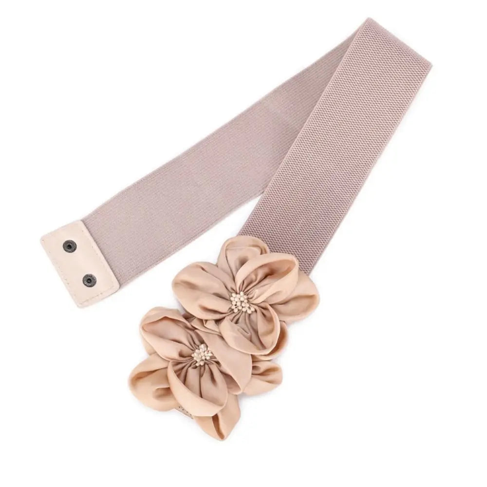 Women Fashion Floral Wide Elastic Belt (FREE SHIPPING)