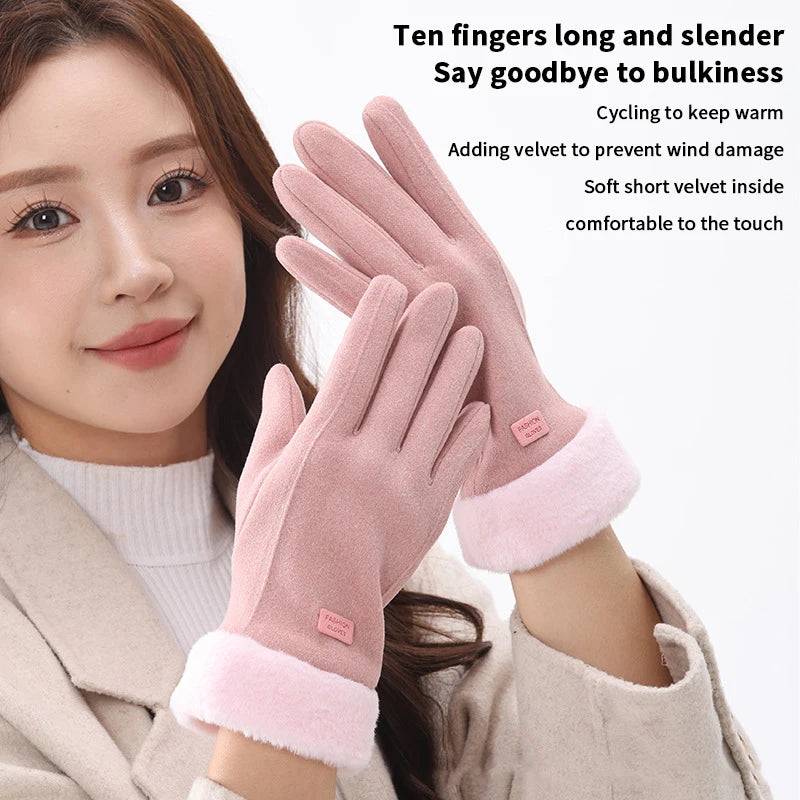 Warm Suede Gloves Plus Touchscreen Capability (FREE SHIPPING)