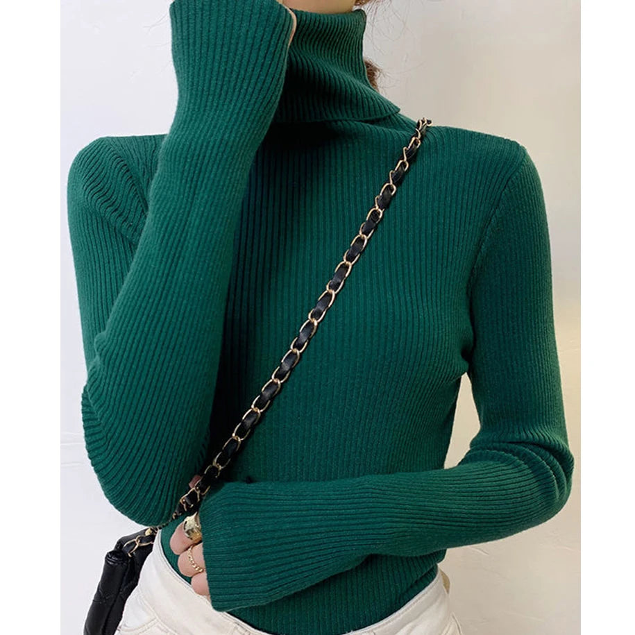 Women's Fall Turtleneck Sweater – Cozy, Classic, Cold-Weather Essential