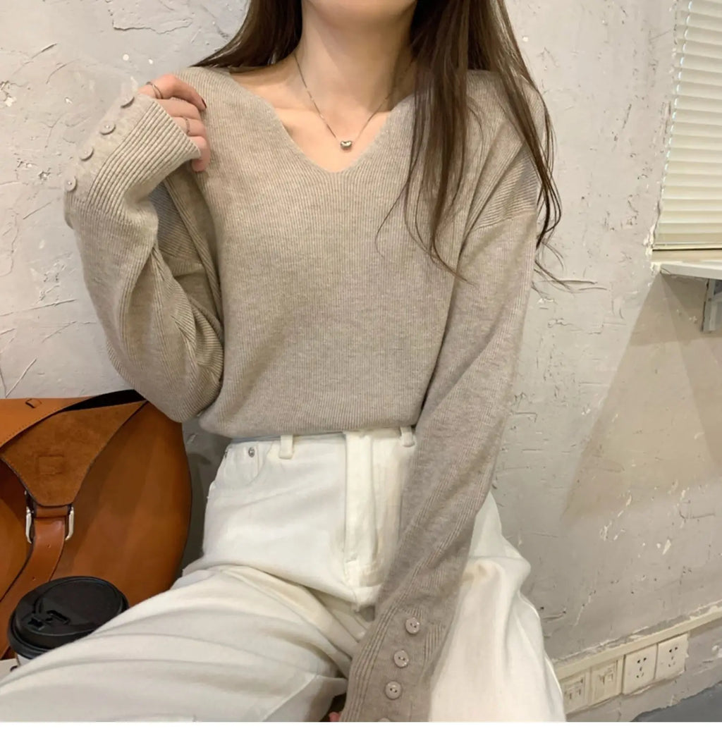Autumn/Winter V Neck Sweater For Women (FREE SHIPPING)