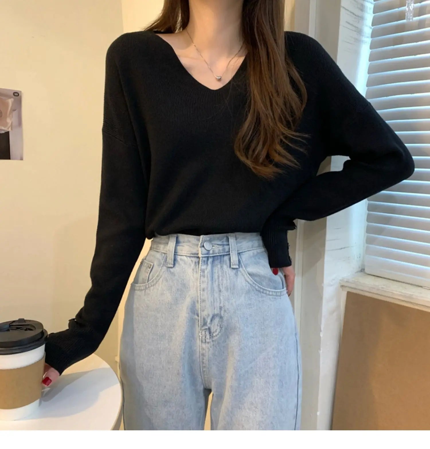Autumn/Winter V Neck Sweater For Women (FREE SHIPPING)