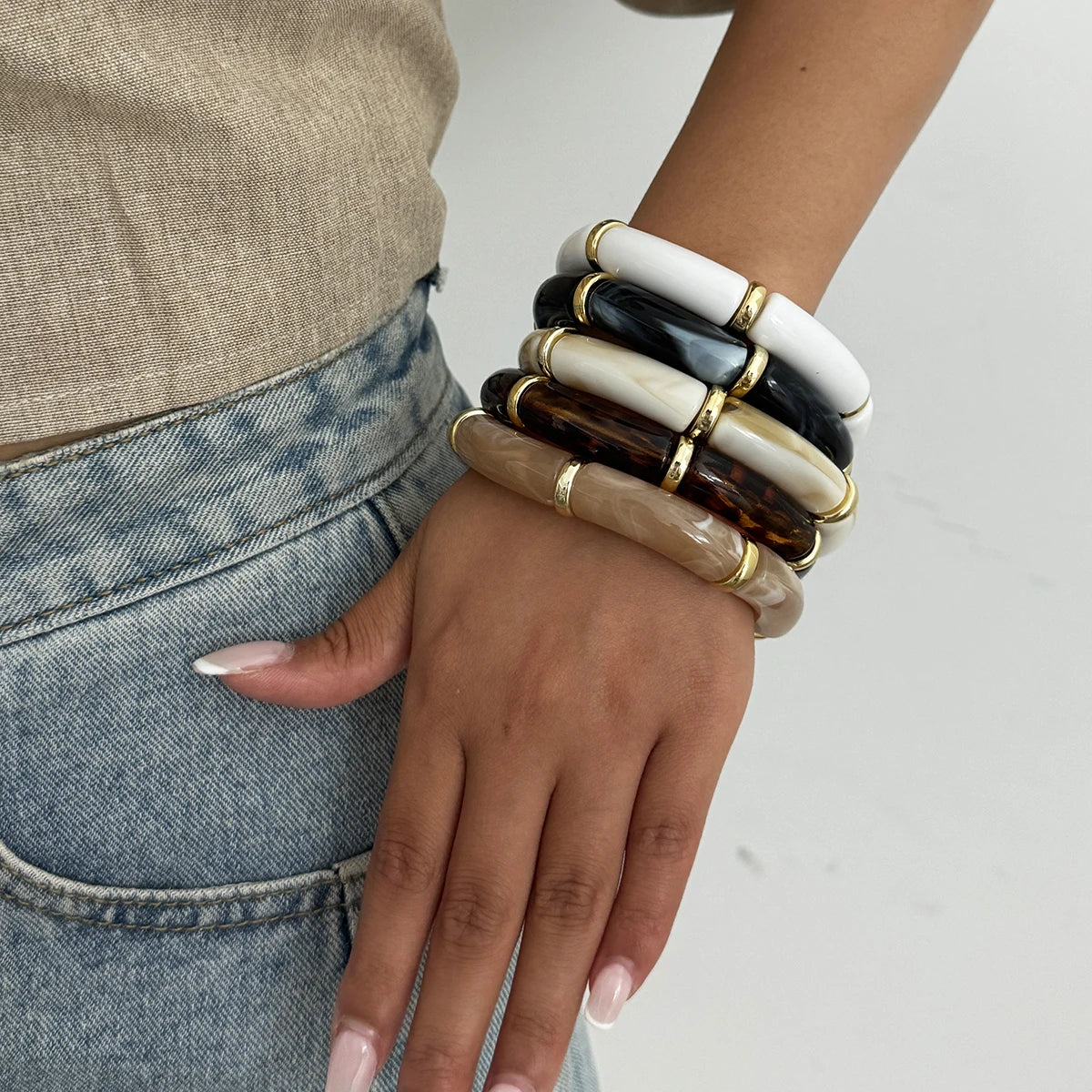 Bohemian Beaded Elastic Bangle Bracelet 10 colors (FREE SHIPPING)