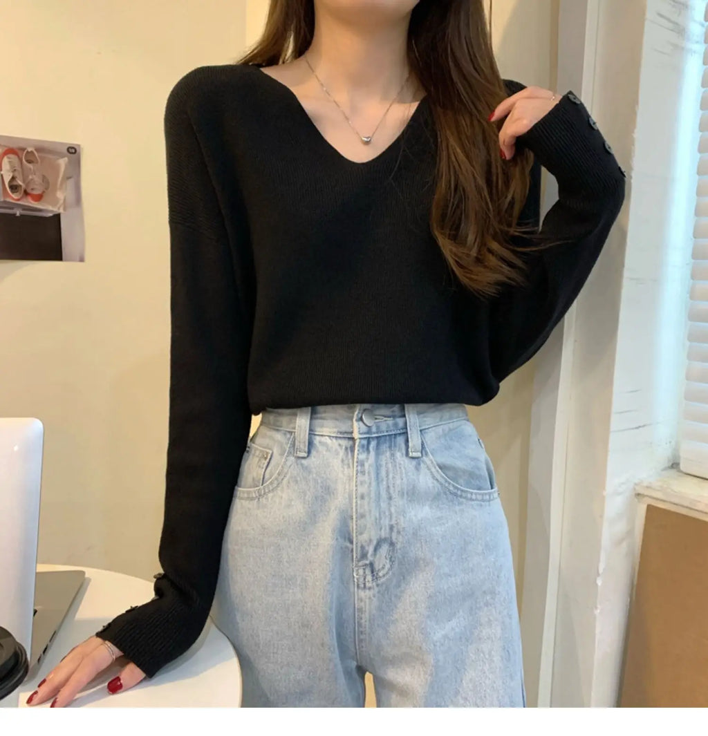 Autumn/Winter V Neck Sweater For Women (FREE SHIPPING)