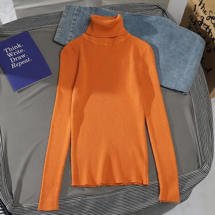 Women's Fall Turtleneck Sweater – Cozy, Classic, Cold-Weather Essential