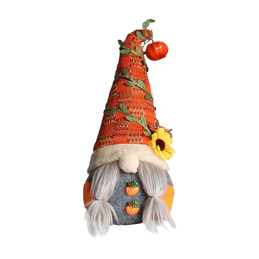 Fall Gnome Pumpkin Maple Sunflower Harvest