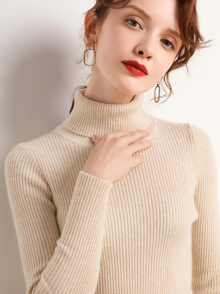 Women's Fall Turtleneck Sweater – Cozy, Classic, Cold-Weather Essential