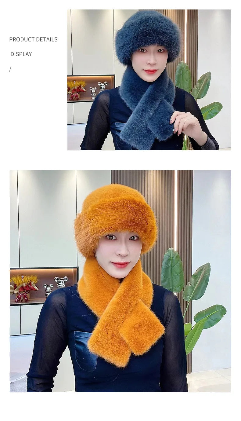 Luxury Faux Fur Hat & Scarf Set (FREE SHIPPING)