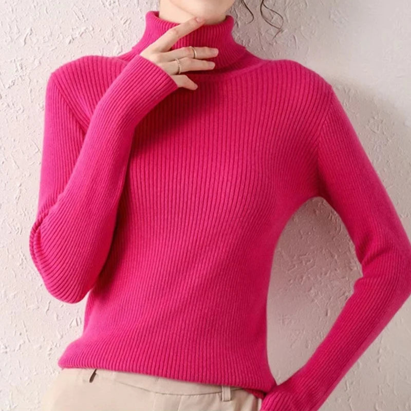 Women's Fall Turtleneck Sweater – Cozy, Classic, Cold-Weather Essential