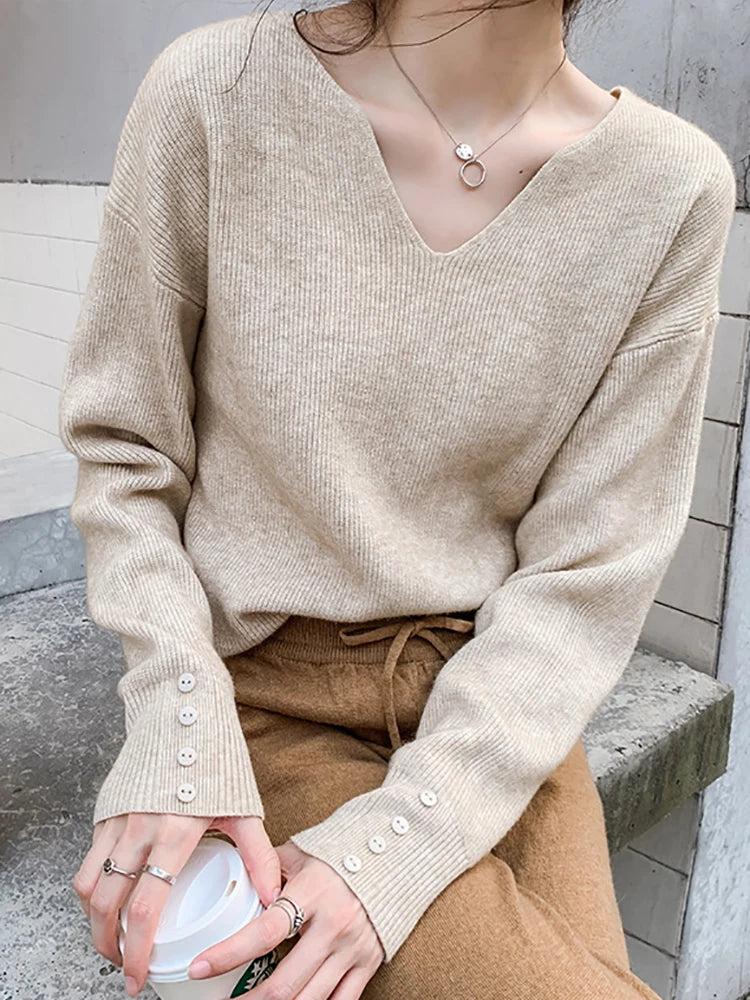 Autumn/Winter V Neck Sweater For Women (FREE SHIPPING)