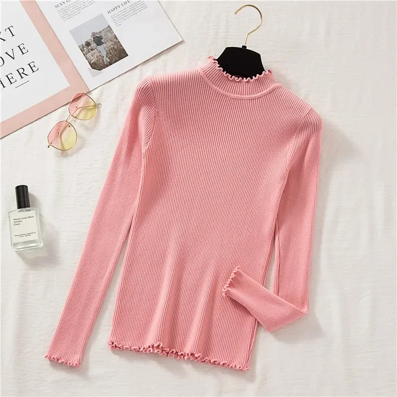 Autumn/Winter Basic Women's Mock Neck Pullovers (FREE SHIPPING)