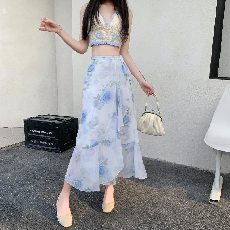 Women's Beach Wrap Skirt – 49 Colors & Prints, Lightweight Summer Essential