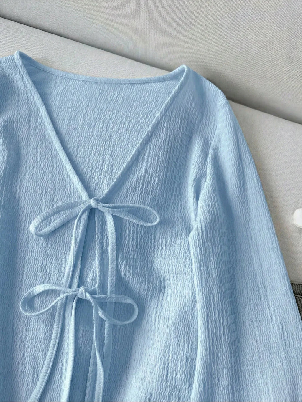 Flared Sleeve with thin lace up cardigan jacket (FREE SHIPPING)
