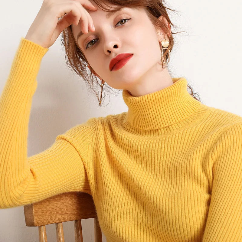 Women's Fall Turtleneck Sweater – Cozy, Classic, Cold-Weather Essential