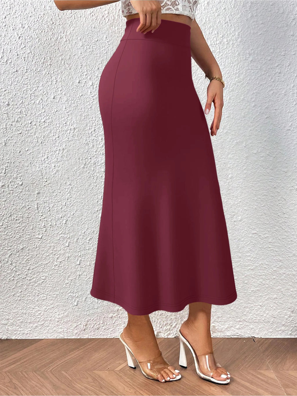 Women's High‑Waisted Mermaid Flared Hem Skirt (FREE SHIPPING)