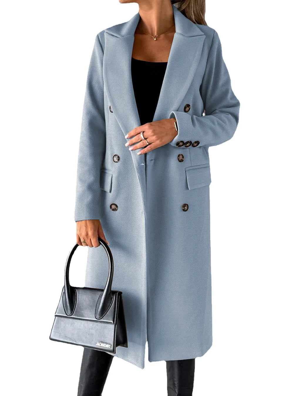 Women's Wool, Double-Breasted Coat (FREE SHIPPING)