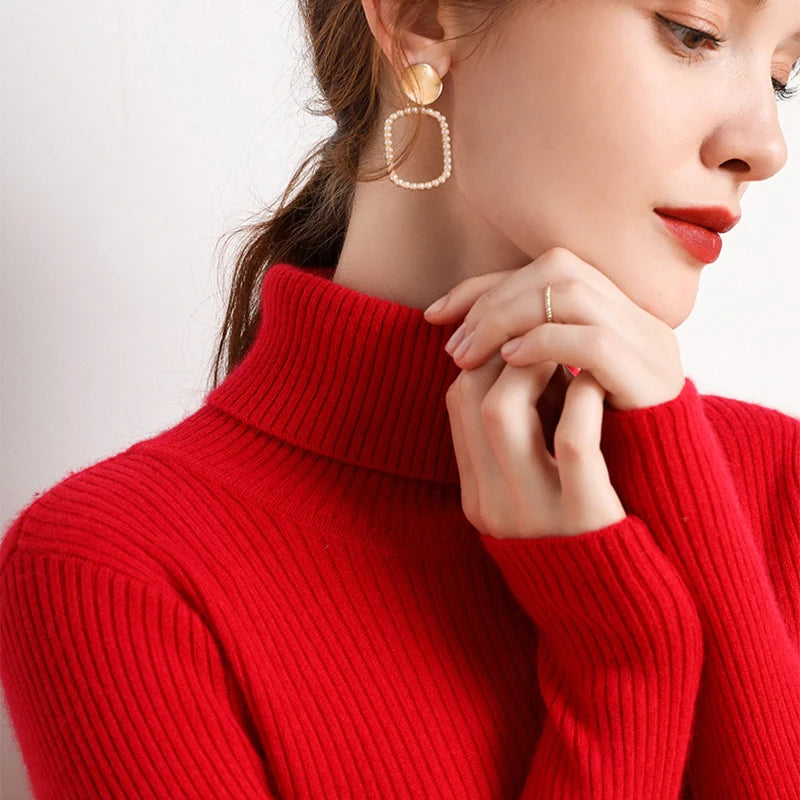 Women's Fall Turtleneck Sweater – Cozy, Classic, Cold-Weather Essential