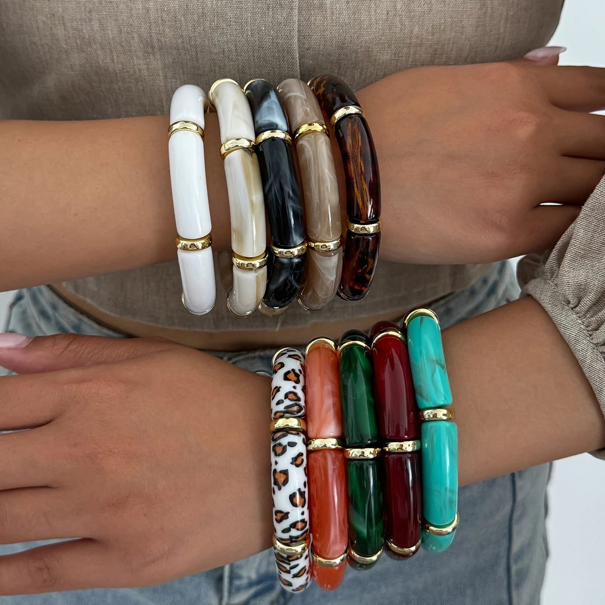 Bohemian Beaded Elastic Bangle Bracelet 10 colors (FREE SHIPPING)
