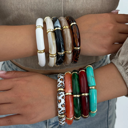 Bohemian Beaded Elastic Bangle Bracelet 10 colors (FREE SHIPPING)