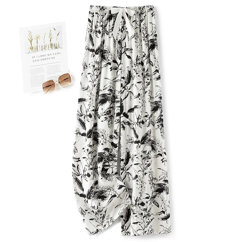 Women's Casual Wide-Leg Pants – 36 Colors & Prints to Choose From