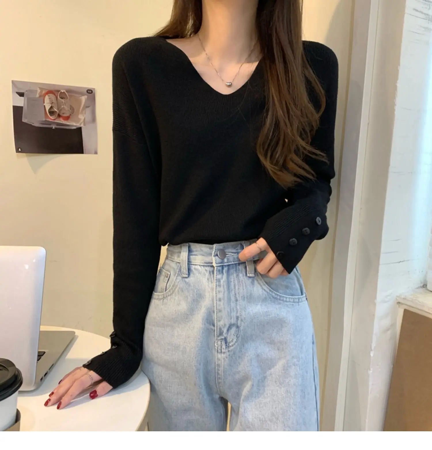 Autumn/Winter V Neck Sweater For Women (FREE SHIPPING)