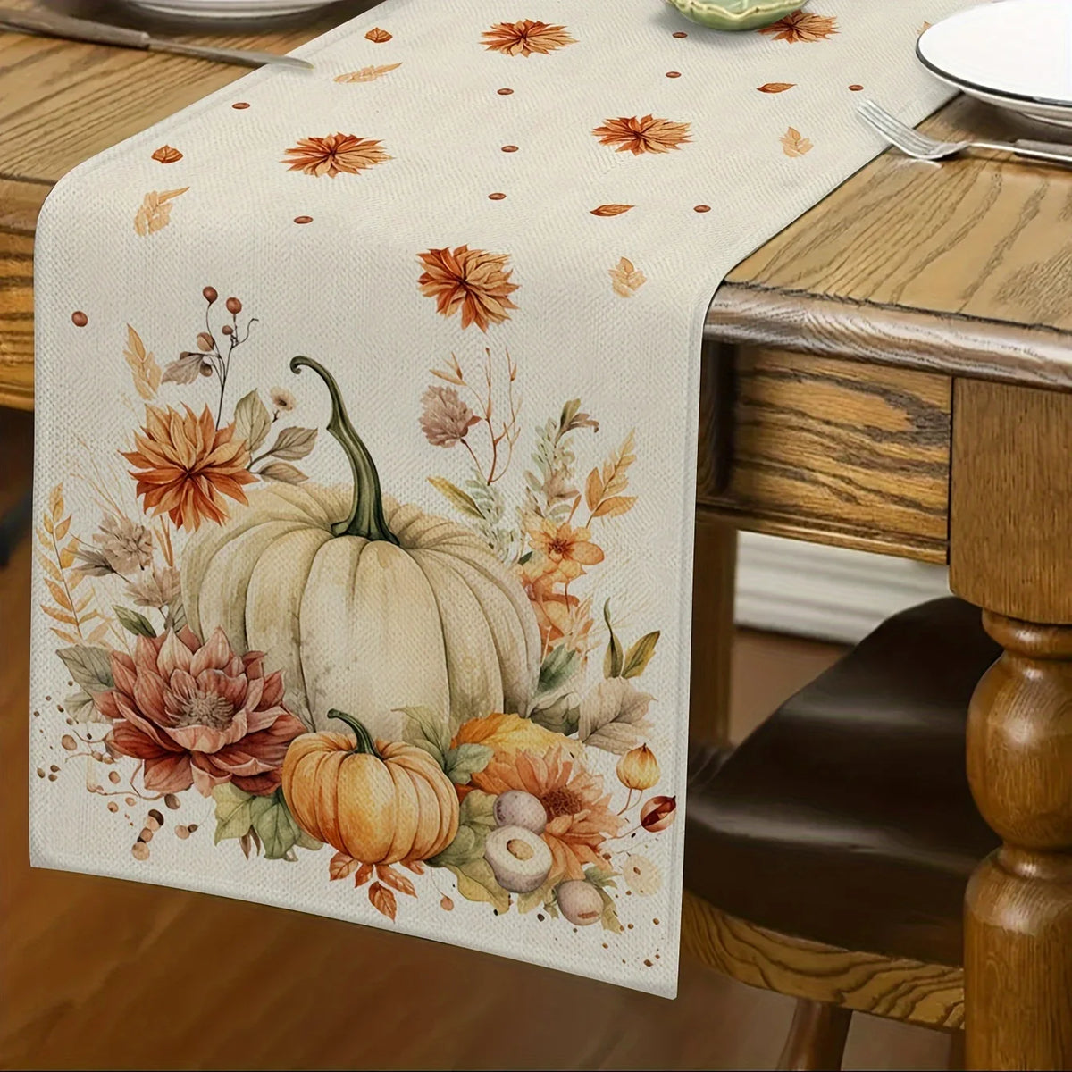1pc Autumn Harvest Festival Table Runner