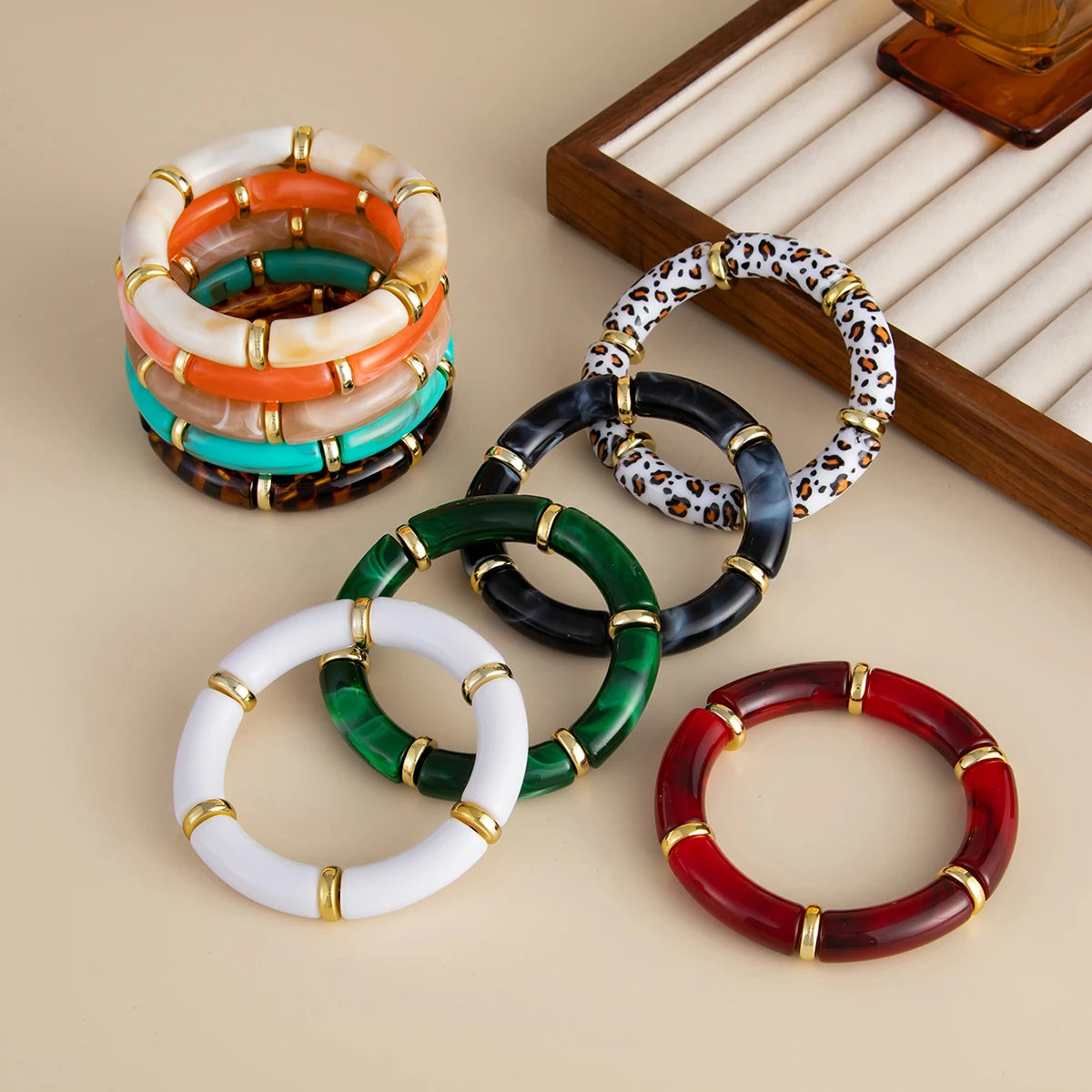 Bohemian Beaded Elastic Bangle Bracelet 10 colors (FREE SHIPPING)