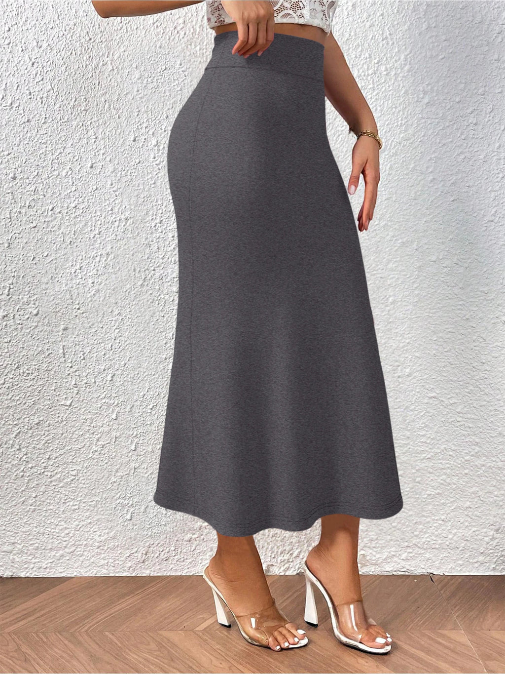 Women's High‑Waisted Mermaid Flared Hem Skirt (FREE SHIPPING)