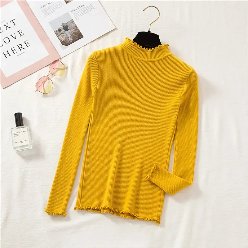 Autumn/Winter Basic Women's Mock Neck Pullovers (FREE SHIPPING)