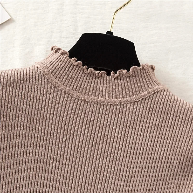 Autumn/Winter Basic Women's Mock Neck Pullovers (FREE SHIPPING)