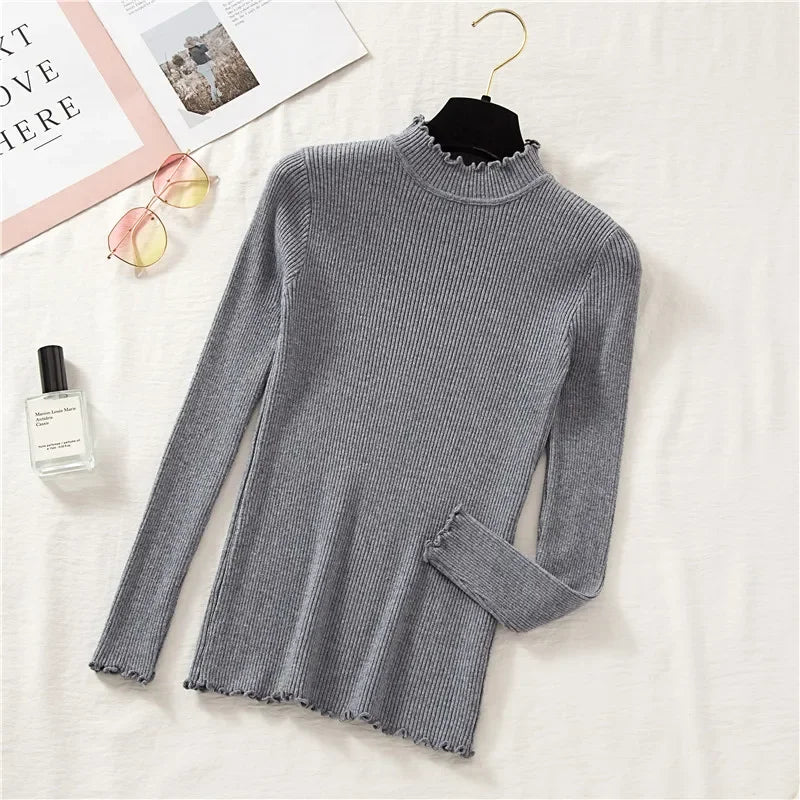 Autumn/Winter Basic Women's Mock Neck Pullovers (FREE SHIPPING)