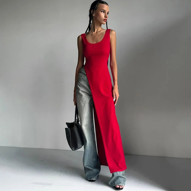 Sexy Side High Split Midi Dress (FREE SHIPPING)