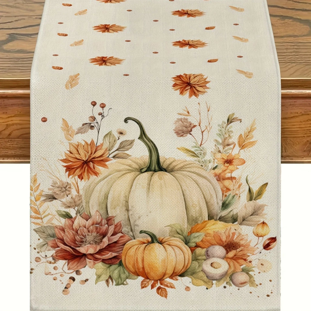 1pc Autumn Harvest Festival Table Runner