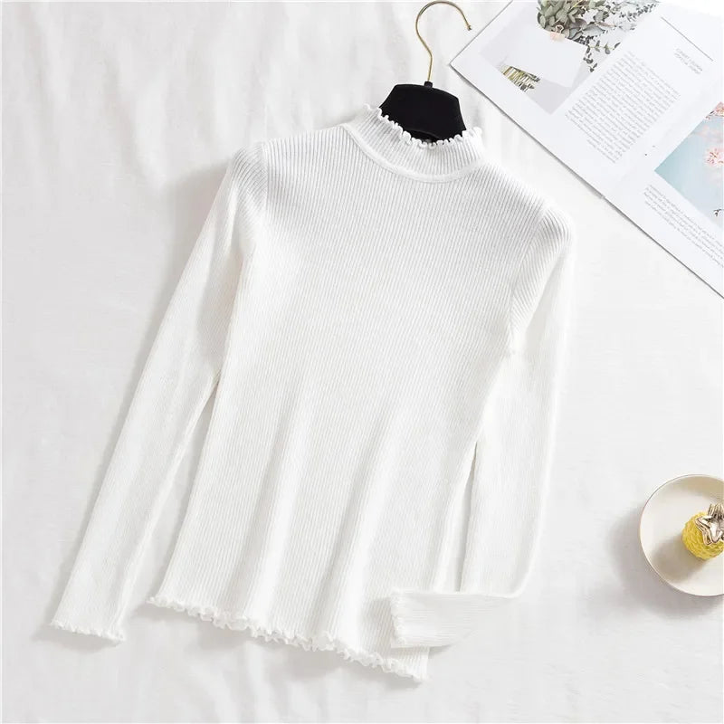 Autumn/Winter Basic Women's Mock Neck Pullovers (FREE SHIPPING)