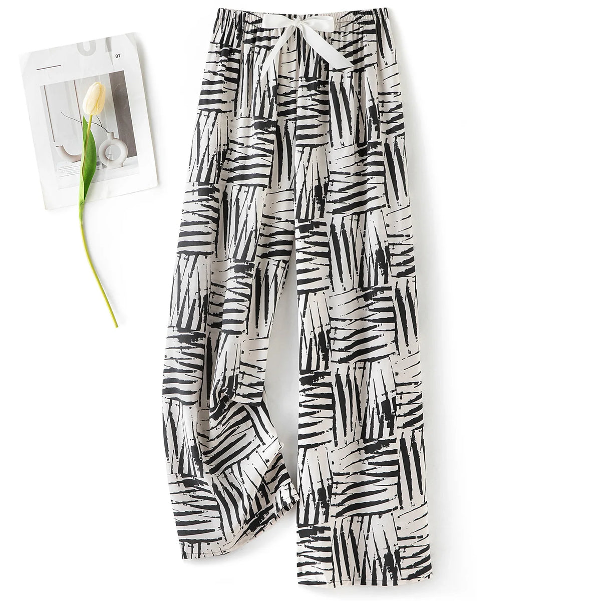 Women's Casual Wide-Leg Pants – 36 Colors & Prints to Choose From