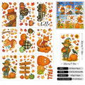 Fall Window Clings Autumn Reusable Thanksgiving Decor