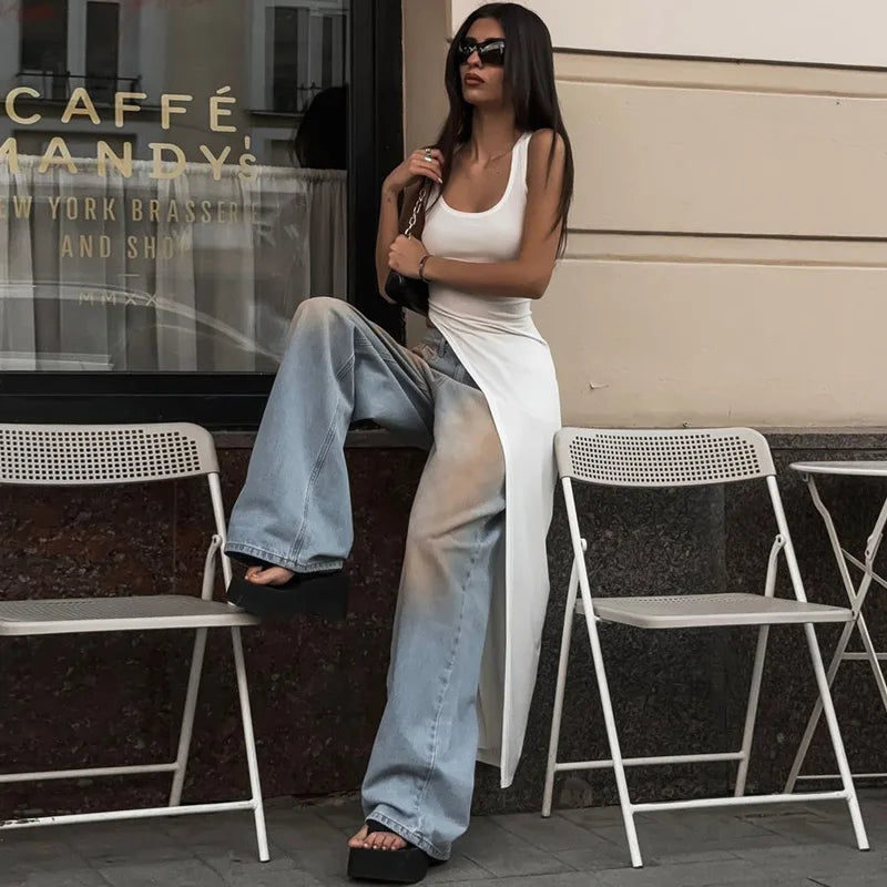 Sexy Side High Split Midi Dress (FREE SHIPPING)
