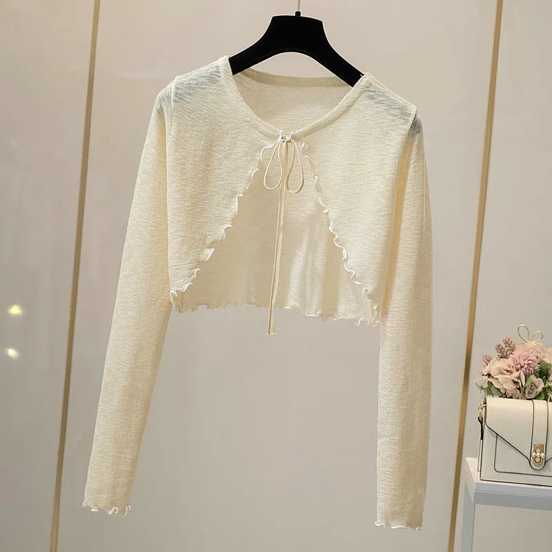 Front Tie Cardigan Women's Bolero Sweater (FREE SHIPPING)