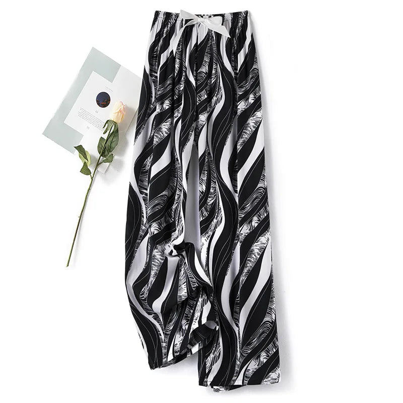 Women's Casual Wide-Leg Pants – 36 Colors & Prints to Choose From