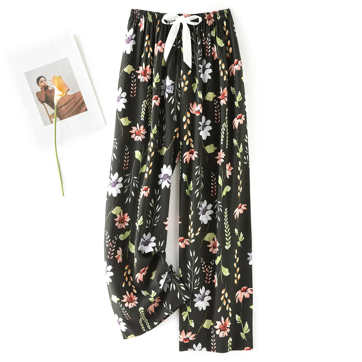 Women's Casual Wide-Leg Pants – 36 Colors & Prints to Choose From
