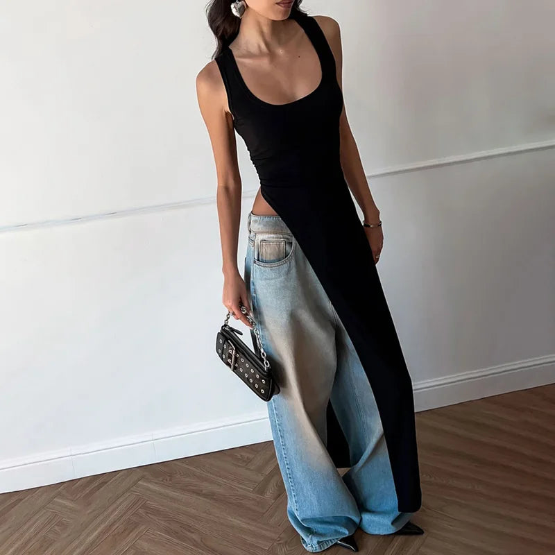 Sexy Side High Split Midi Dress (FREE SHIPPING)