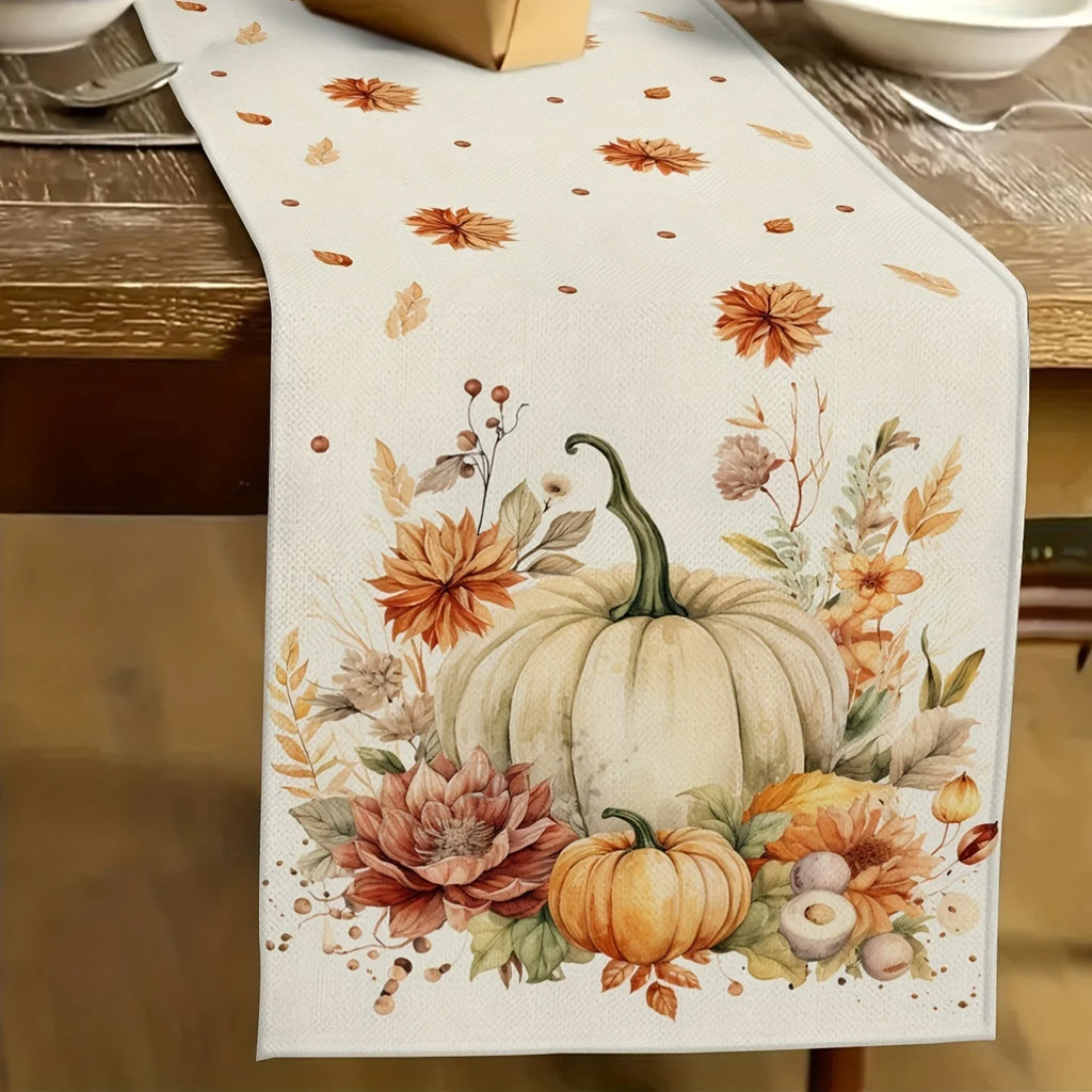 1pc Autumn Harvest Festival Table Runner