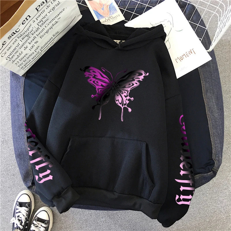 Women's Sweatshirt Printed Y2K Hoody Coat All Season Female Daily Casual Fashion Pullover Home Outdoor Comfort Hoodies