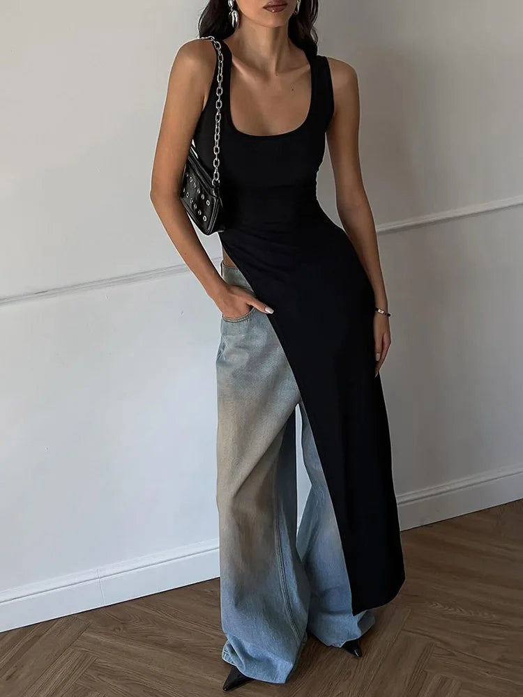 Sexy Side High Split Midi Dress (FREE SHIPPING)